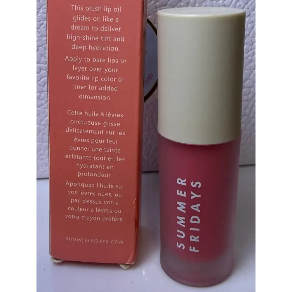 Summer Friday’s Dream Lip Oil - PINK CLOUD - 4.5 mL - NEW in box